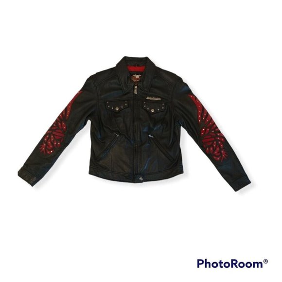 Women's Medium M Harley-Davidson Leather Jacket - Picture 1 of 8